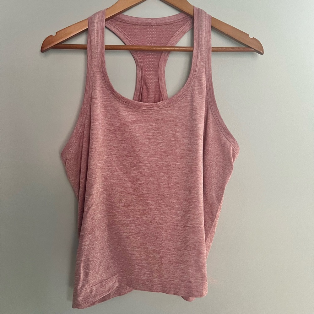 Lululemon Swiftly Tech Racerback Tank 2.0 Race Length Spiced Chai Pink Rosebud